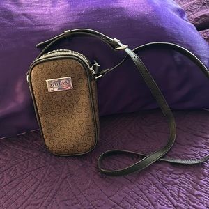 Cute crossbody purse brown and black